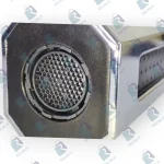 نمای نزدیک از یک سمت خروجی سر شیر چرخشی 4 حالته 360 درجه